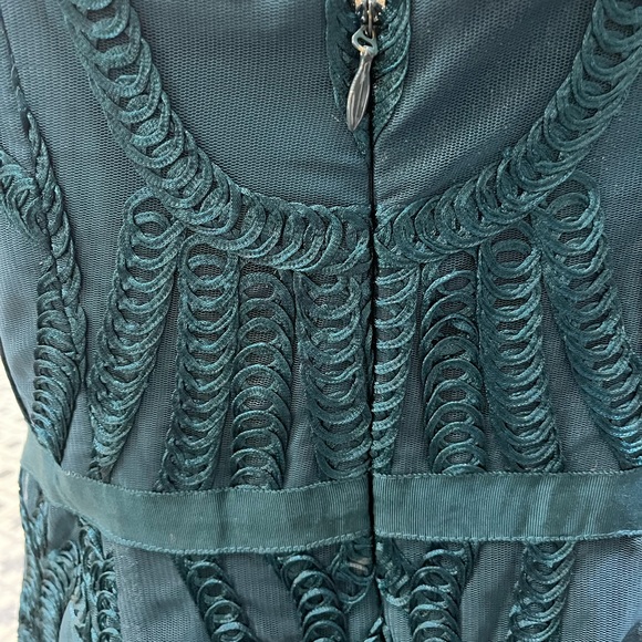 NWT Plus Size City Chic Emerald Green Soutache embroidered dress. - Picture 4 of 7